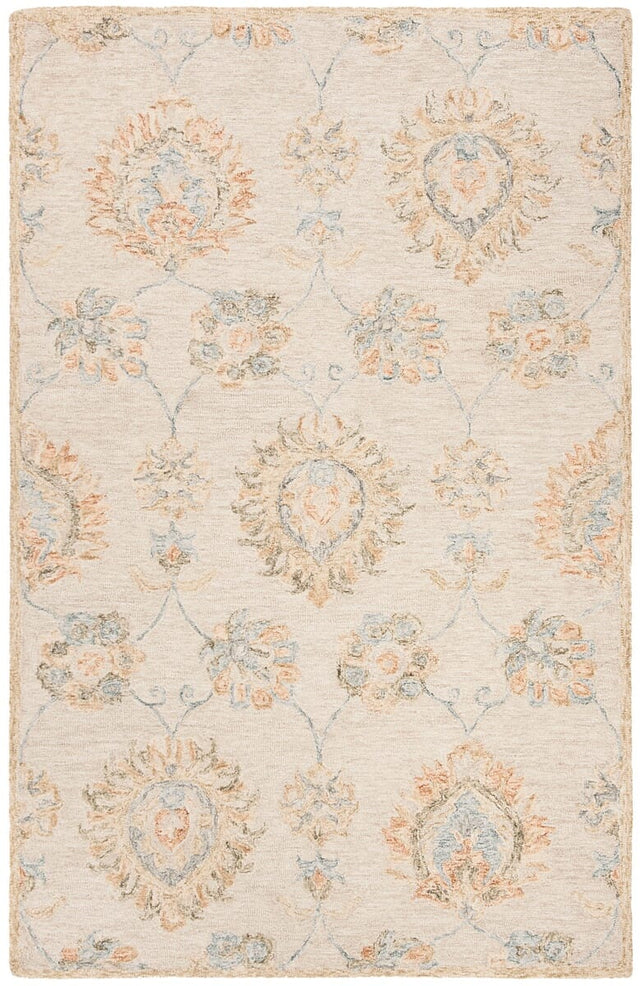 Safavieh Blossom Blm560B Beige / Sage Rugs.