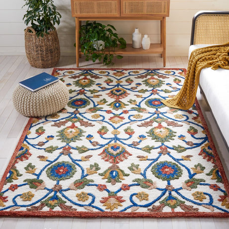 Safavieh Blossom Blm562A Ivory/Green Rug.