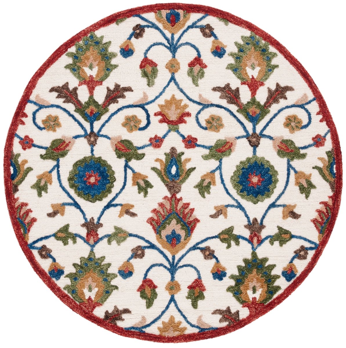 Safavieh Blossom Blm562A Ivory/Green Rug.