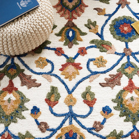 Safavieh Blossom Blm562A Ivory/Green Rug.