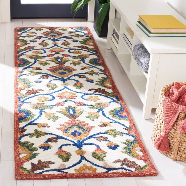 Safavieh Blossom Blm562A Ivory/Green Rug.