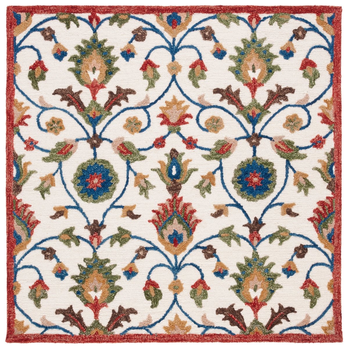Safavieh Blossom Blm562A Ivory/Green Rug.