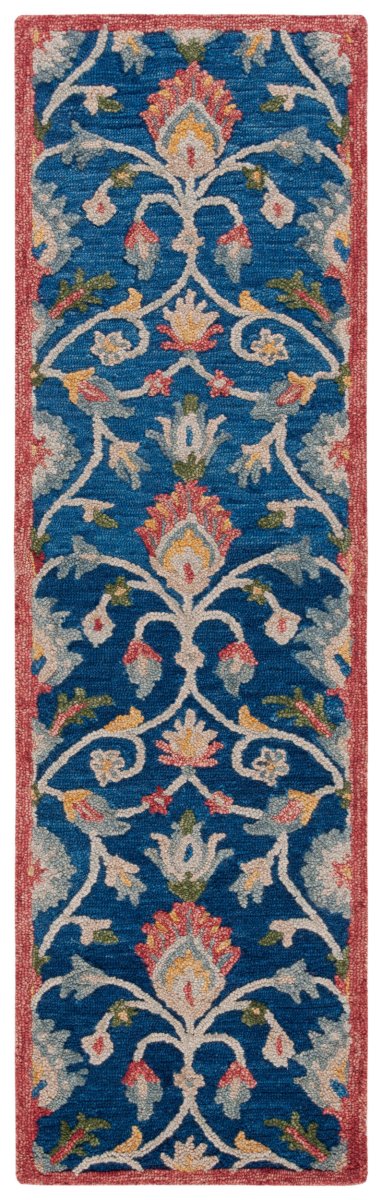 Safavieh Blossom Blm562M Blue/Rust Rug.