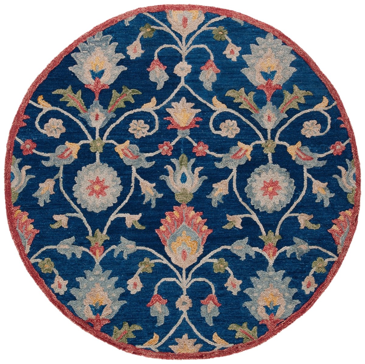 Safavieh Blossom Blm562M Blue/Rust Rug.
