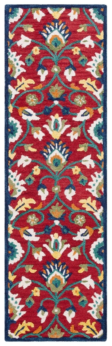 Safavieh Blossom Blm562Q Red/Ivory Rug.