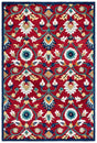 Safavieh Blossom Blm562Q Red/Ivory Rug.