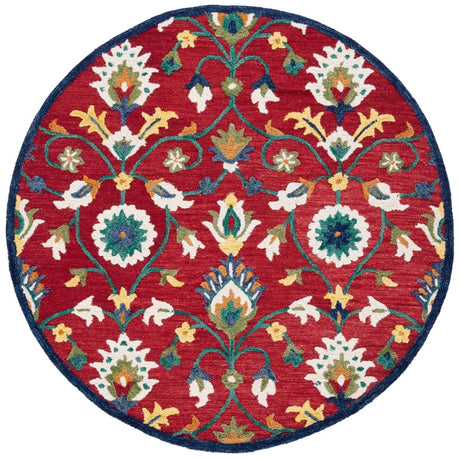 Safavieh Blossom Blm562Q Red/Ivory Rug.