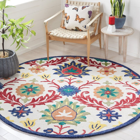 Safavieh Blossom Blm563A Ivory/Green Rug.