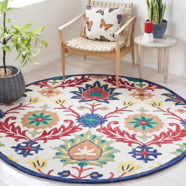 Safavieh Blossom Blm563A Ivory/Green Rug.