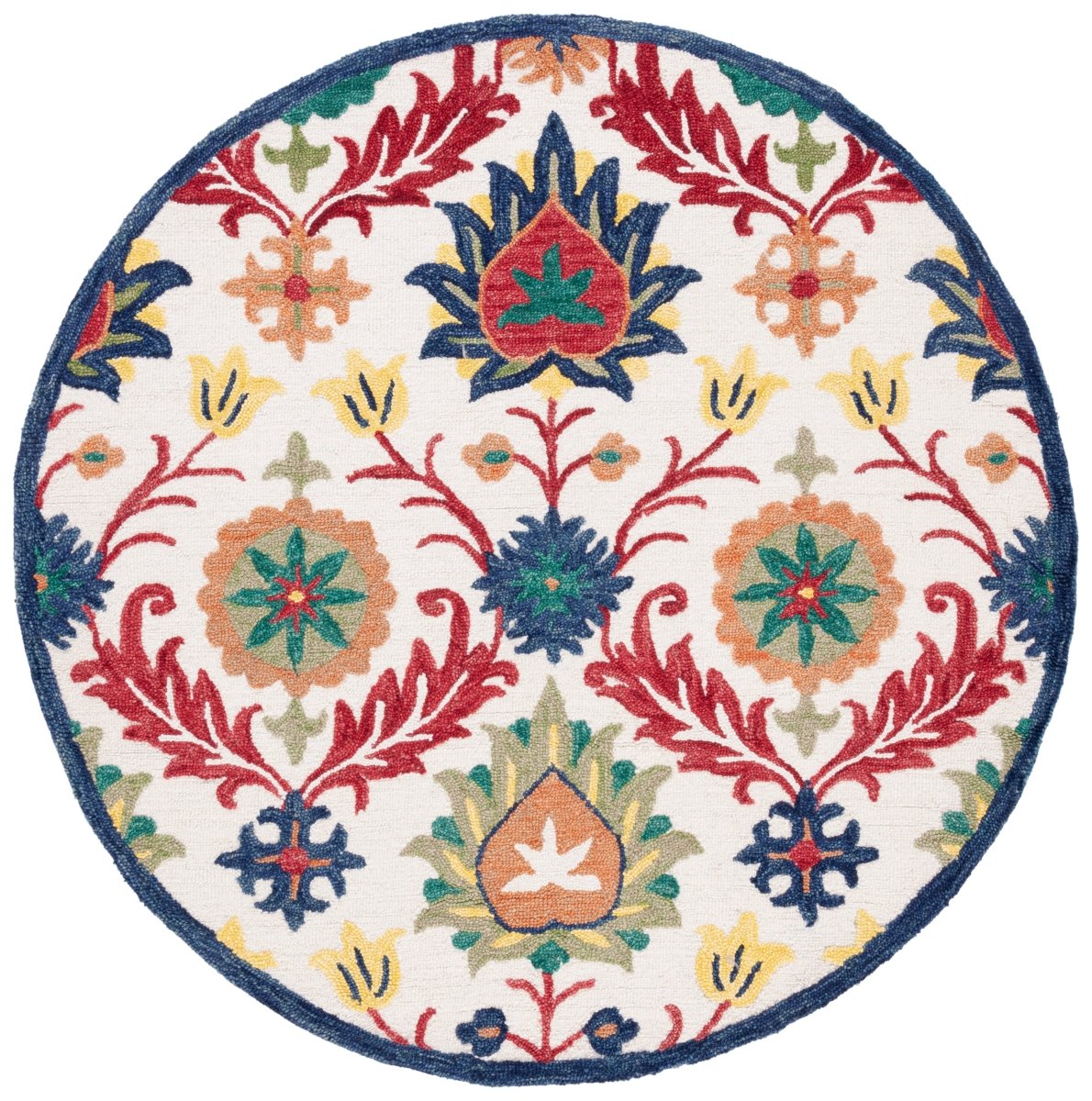 Safavieh Blossom Blm563A Ivory/Green Rug.