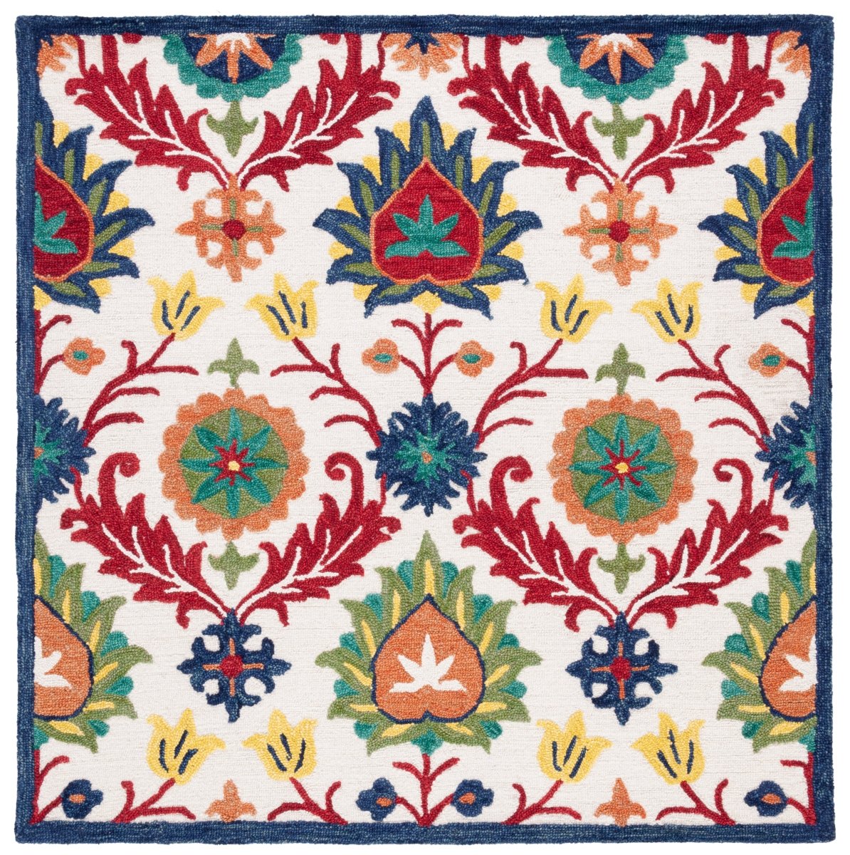 Safavieh Blossom Blm563A Ivory/Green Rug.