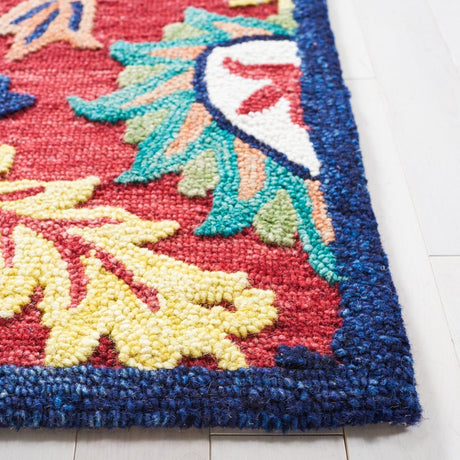 Safavieh Blossom Blm563D Red/Yellow Rug.
