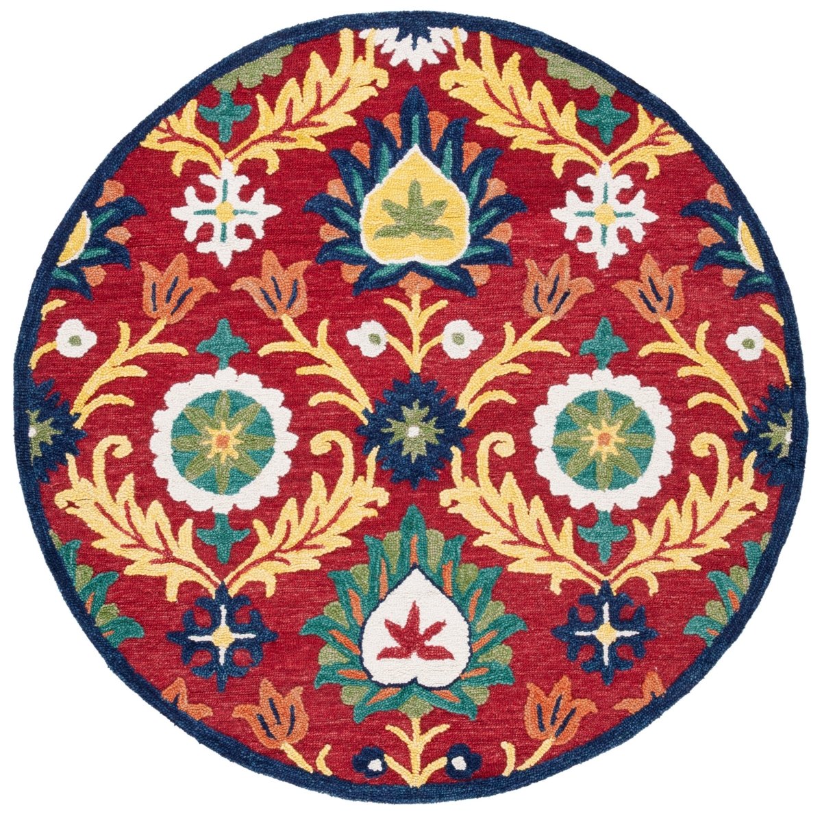 Safavieh Blossom Blm563D Red/Yellow Rug.