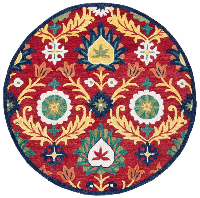 Safavieh Blossom Blm563D Red/Yellow Rug.