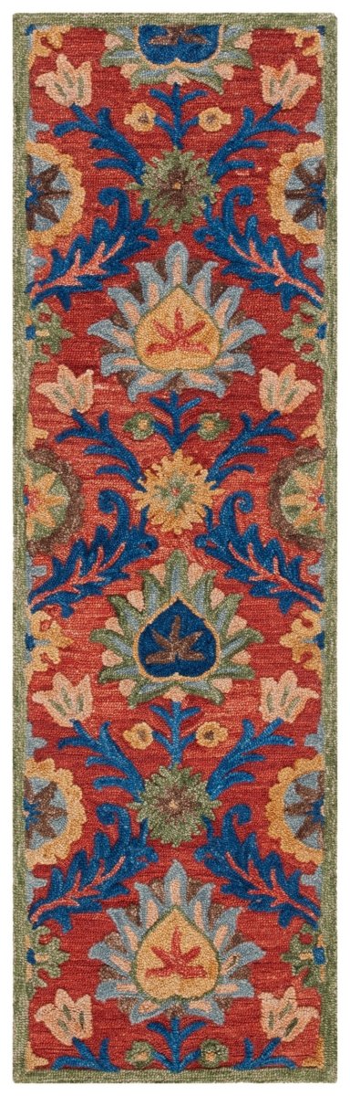 Safavieh Blossom Blm563Q Red/Blue Rug.