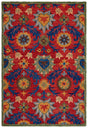 Safavieh Blossom Blm563Q Red/Blue Rug.