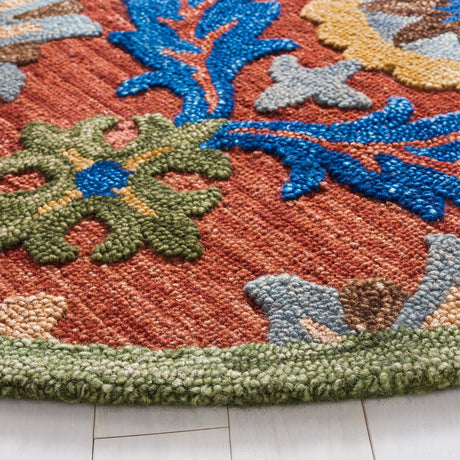 Safavieh Blossom Blm563Q Red/Blue Rug.