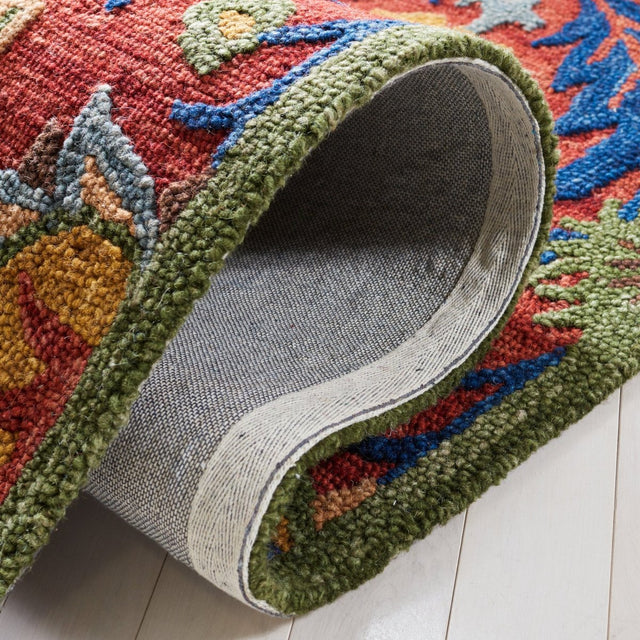 Safavieh Blossom Blm563Q Red/Blue Rug.