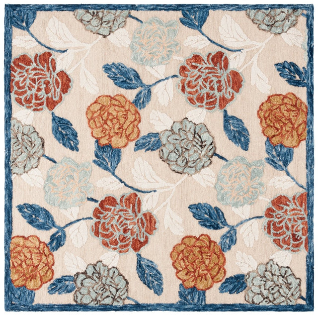 Safavieh Blossom Blm566B Beige/Red Rug.