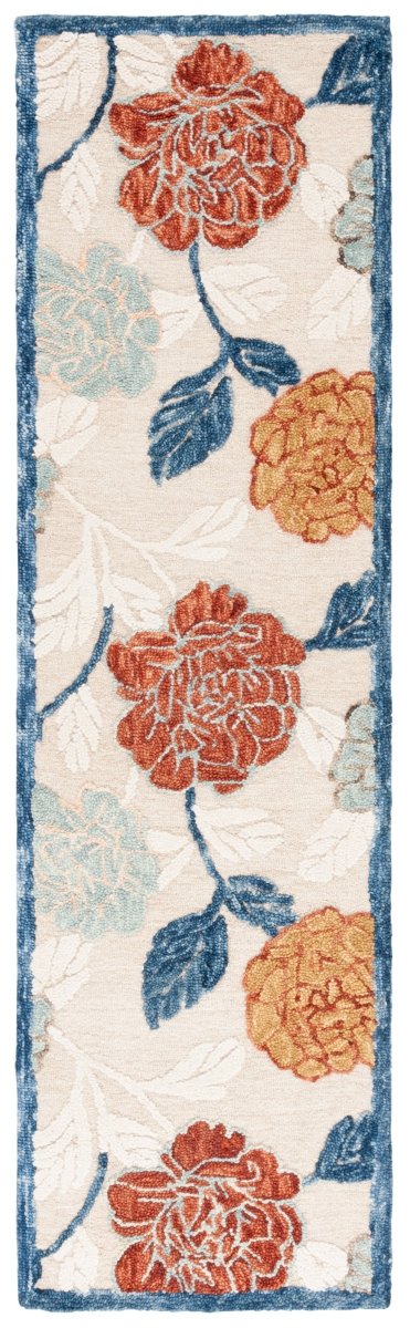 Safavieh Blossom Blm566B Beige/Red Rug.