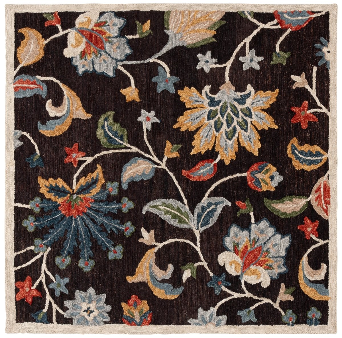 Safavieh Blossom Blm568T Brown/Yellow Rug.