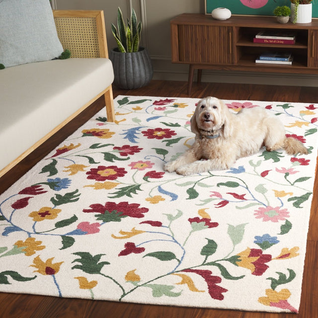 Safavieh Blossom Blm569A Ivory/Red Rug.