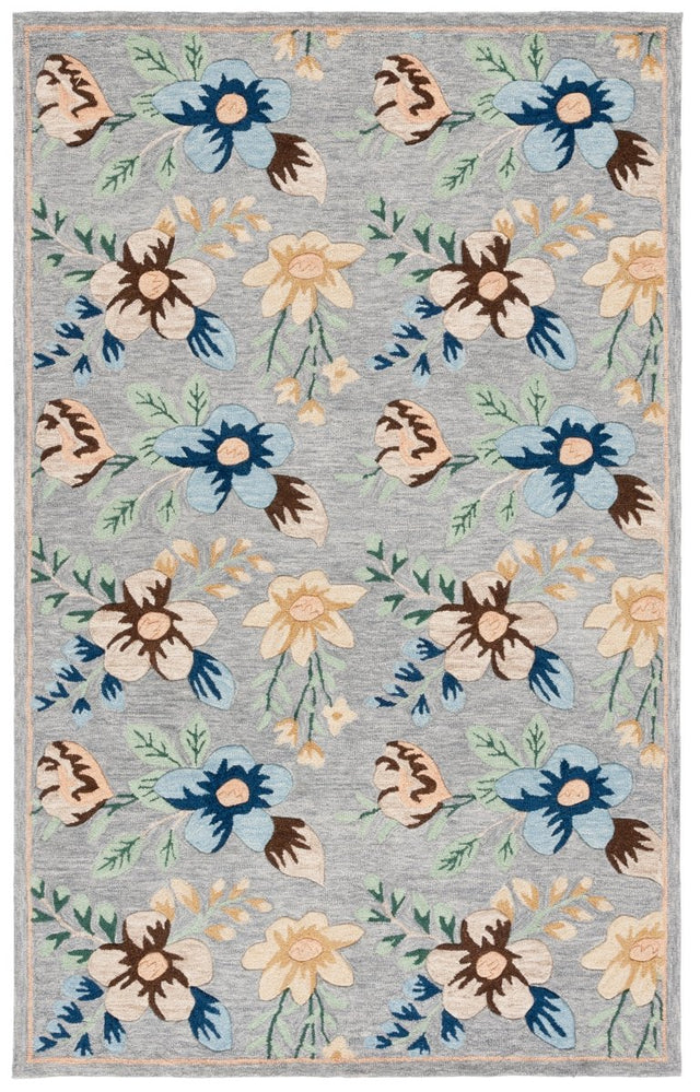 Safavieh Blossom Blm571F Grey/Blue Rug.