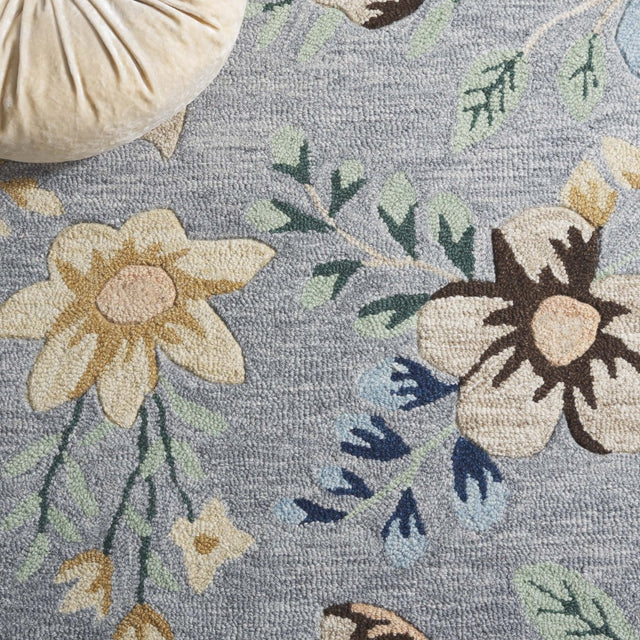Safavieh Blossom Blm571F Grey/Blue Rug.