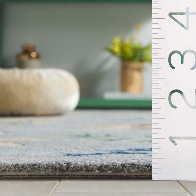 Safavieh Blossom Blm571F Grey/Blue Rug.