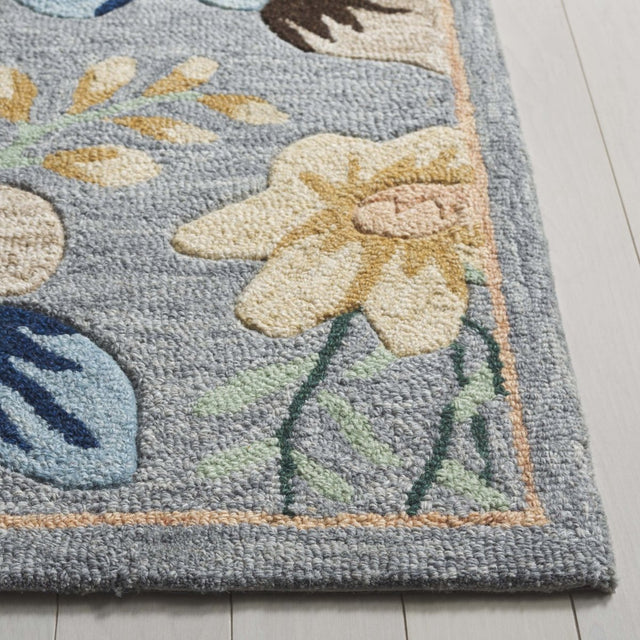 Safavieh Blossom Blm571F Grey/Blue Rug.