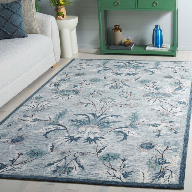 Safavieh Blossom Blm572F Grey/Ivory Rug.