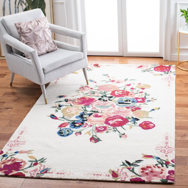 Safavieh Blossom Blm575U Pink/Ivory Rugs.
