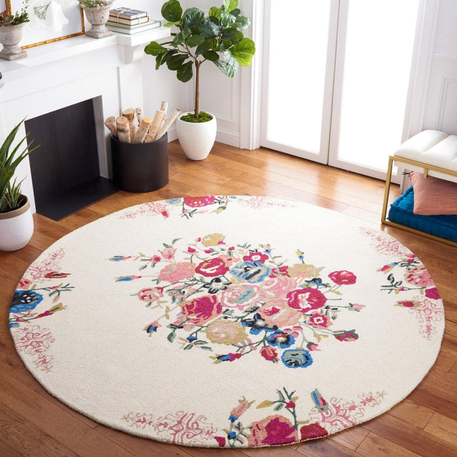 Safavieh Blossom Blm575U Pink/Ivory Rugs.