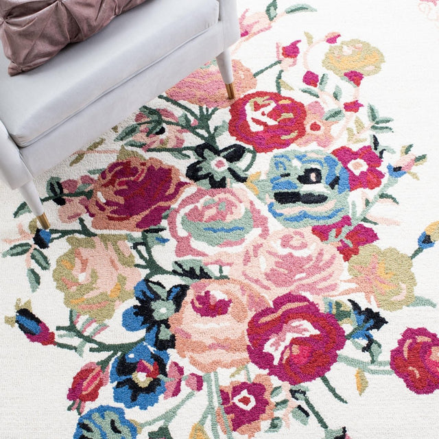 Safavieh Blossom Blm575U Pink/Ivory Rugs.