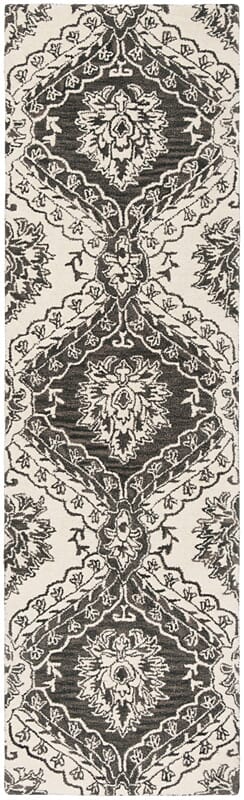 Safavieh Blossom Blm601H Charcoal / Ivory Rugs.