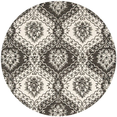 Safavieh Blossom Blm601H Charcoal / Ivory Rugs.