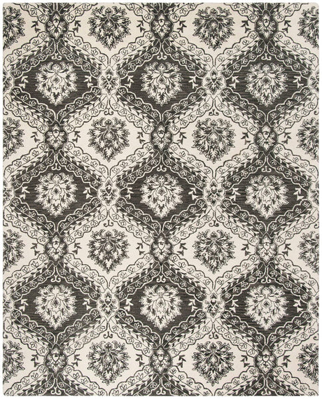 Safavieh Blossom Blm601H Charcoal / Ivory Rugs.