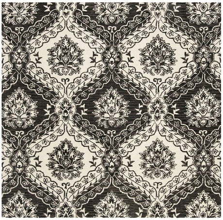 Safavieh Blossom Blm601H Charcoal / Ivory Rugs.