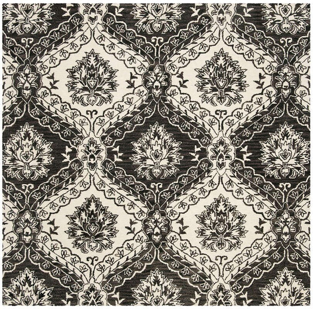 Safavieh Blossom Blm601H Charcoal / Ivory Rugs.