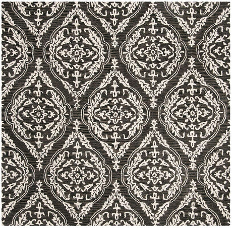 Safavieh Blossom Blm602H Charcoal / Ivory Rugs.