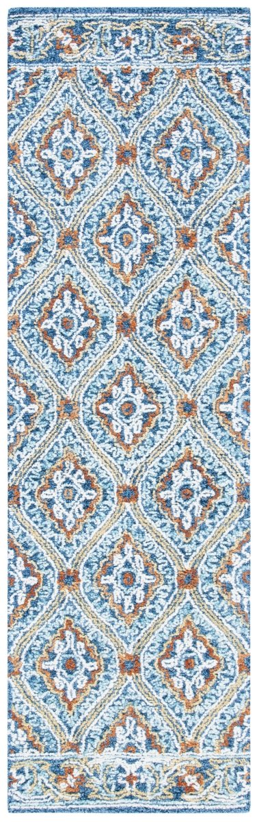 Safavieh Blossom Blm605N Navy/Yellow Rugs.