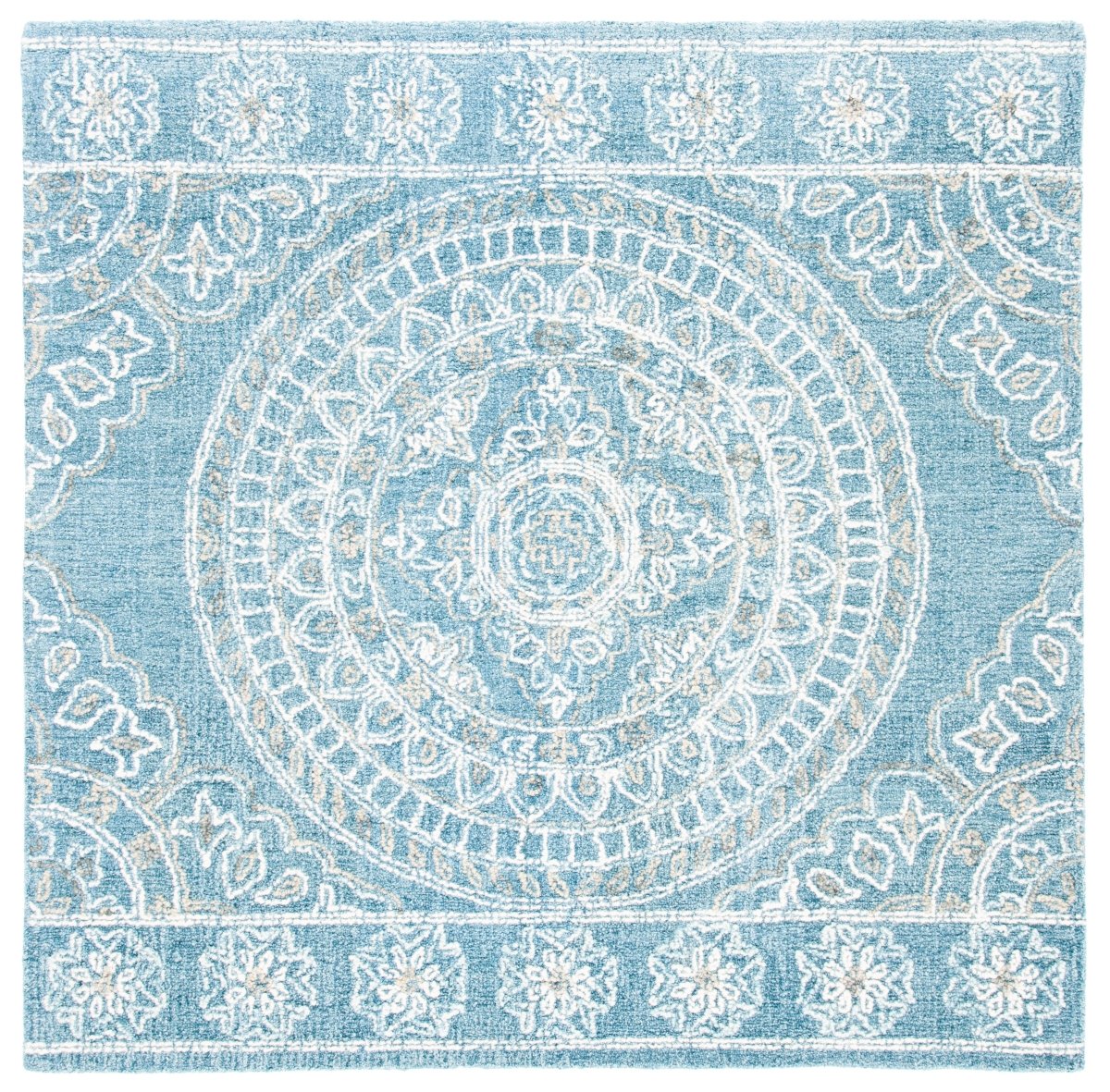 Safavieh Blossom Blm607M Blue/Ivory Rugs.