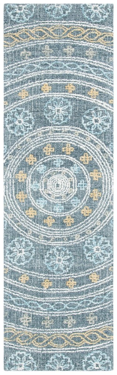 Safavieh Blossom Blm608H Charcoal/Yellow Rugs.