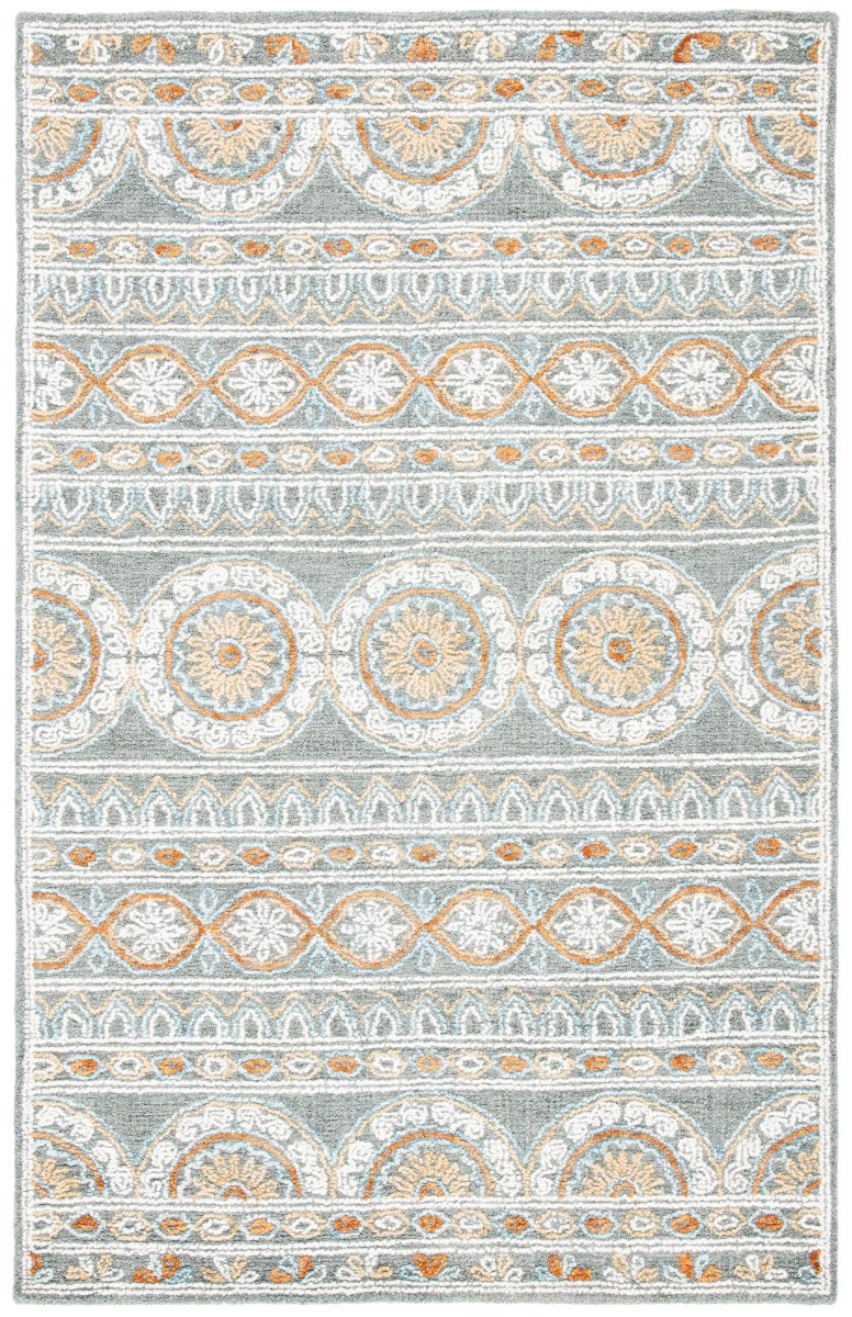 Safavieh Blossom Blm609F Grey/Ivory Rugs.