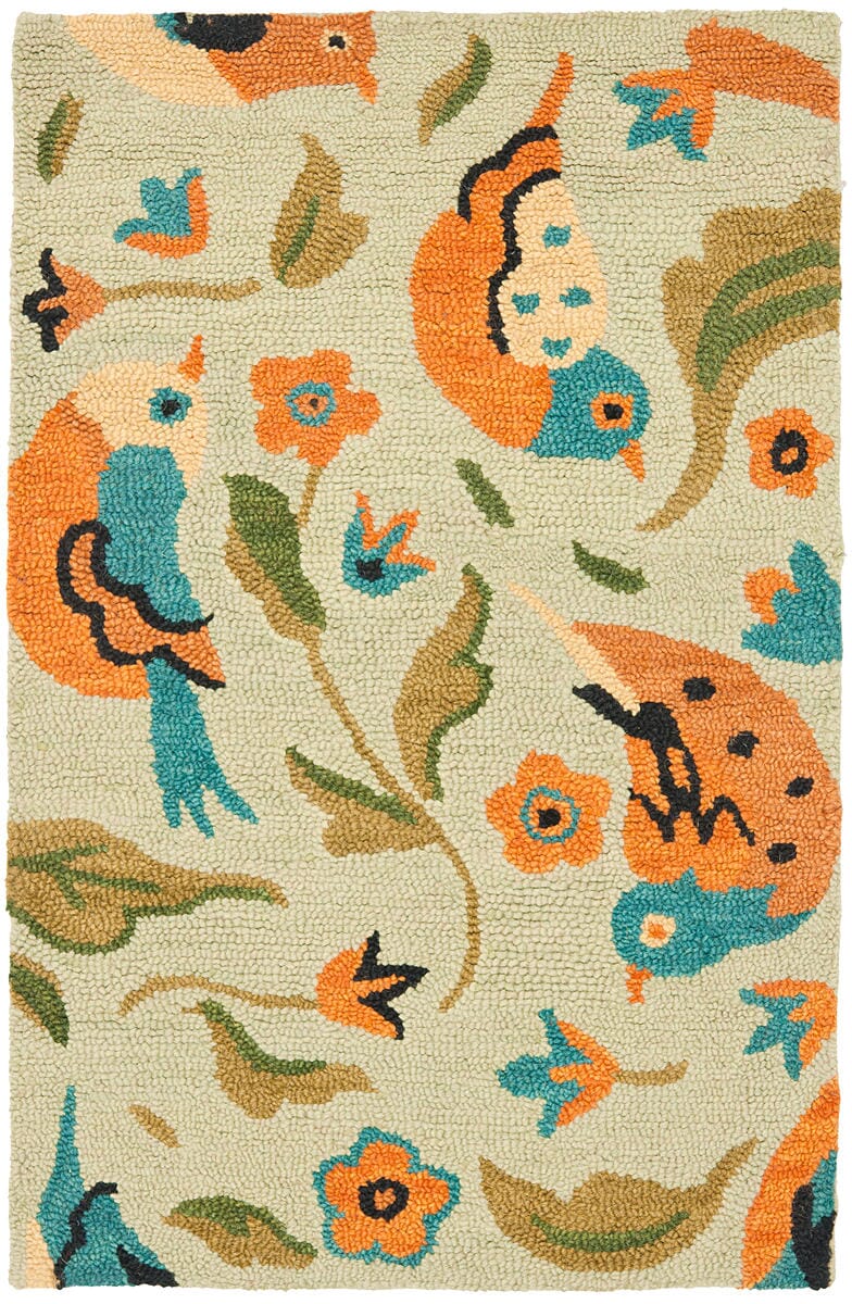 Safavieh Blossom Blm676A Sage / Multi Rugs.