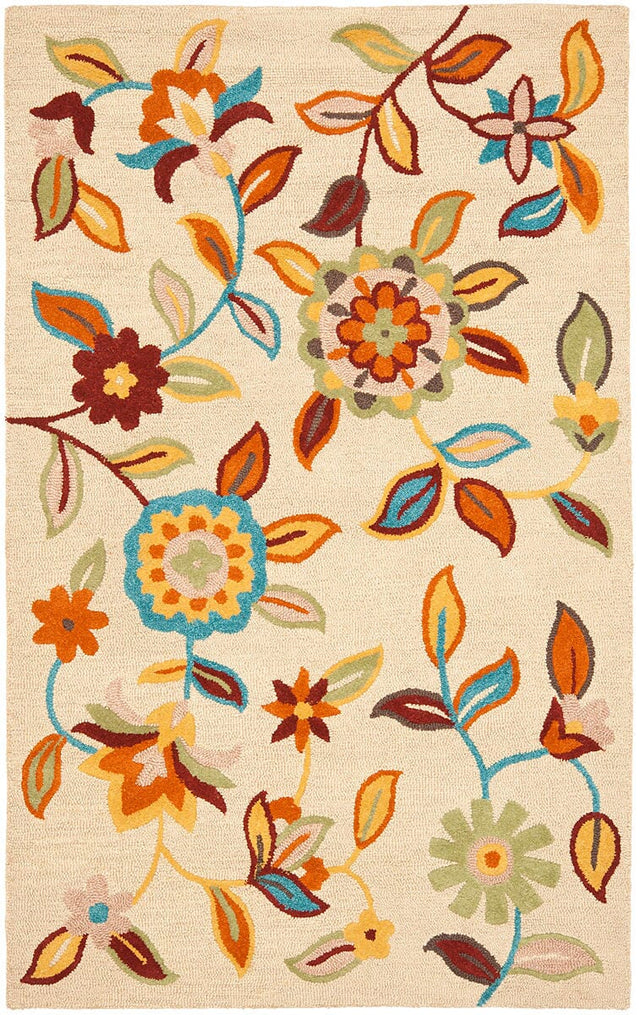 Safavieh Blossom Blm677A Beige / Multi Rugs.