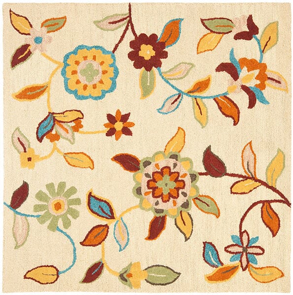Safavieh Blossom Blm677A Beige / Multi Rugs.