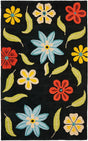 Safavieh Blossom Blm678B Black / Multi Rugs.
