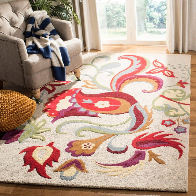 Safavieh Blossom Blm680A Beige / Multi Rugs.