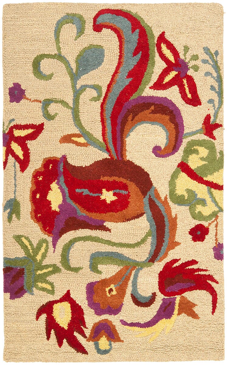 Safavieh Blossom Blm680A Beige / Multi Rugs.